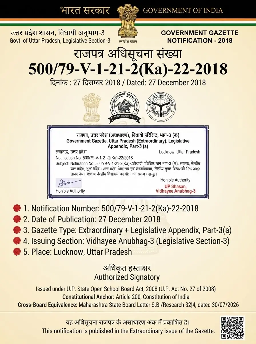 The CENTRAL BOARD OF OPEN SCHOOLING AND EXAMINATION ACT